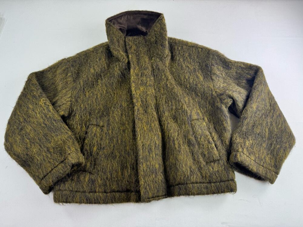Terra Incognita Men’s XL Fuzzy Textured Jacket Brown Green Casual Line